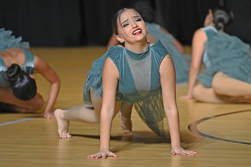 The Cypress Lakes High School Sterling Stars dance team performs its contemporary routine at the CFISD Dance ShowOffs.